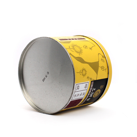 round metal tins for chololate packaging